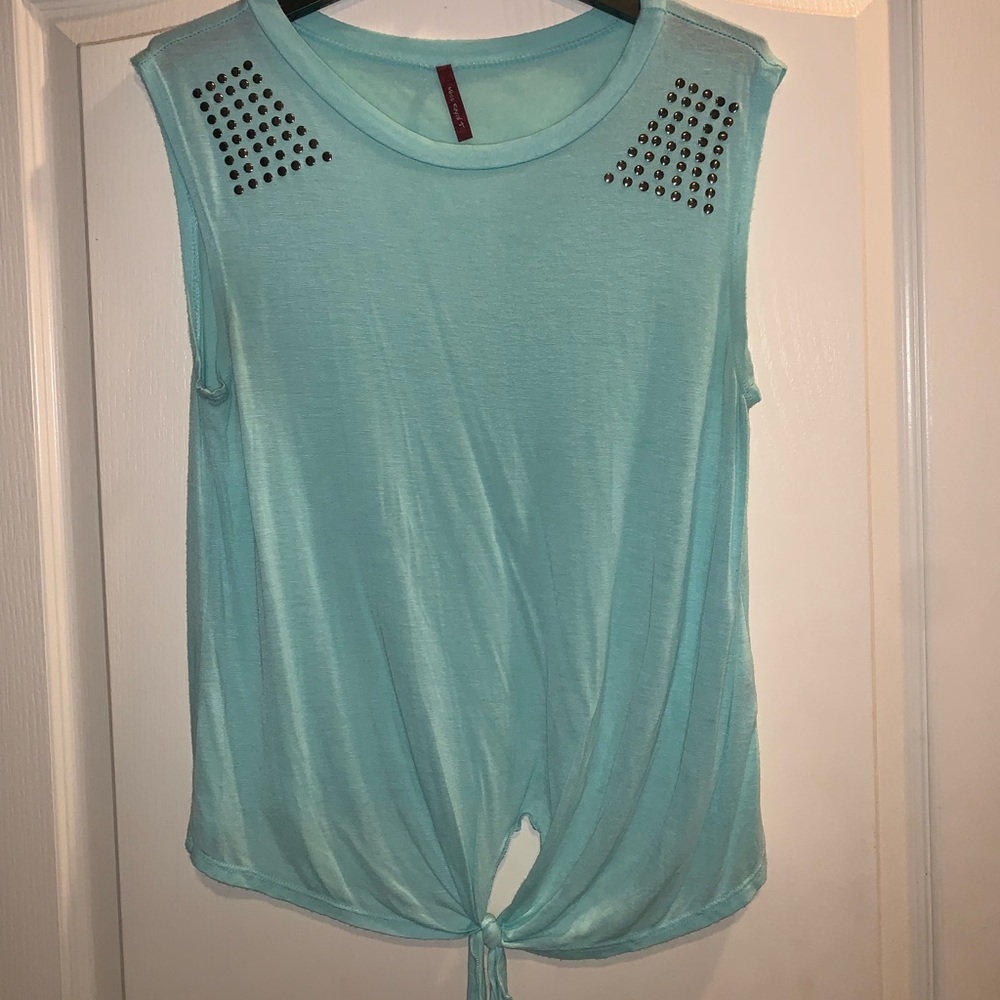 Teal tank top